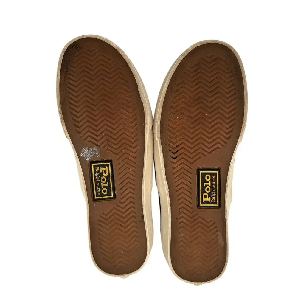 Polo Ralph Lauren Polo Bear Keaton Slip-On Sneaker Navy Men's Size 7.5 - Picture 8 of 9